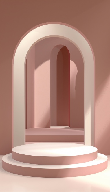 室内3D简约场景背景图片素材 - 素材 - 黄蜂网woofeng.cn