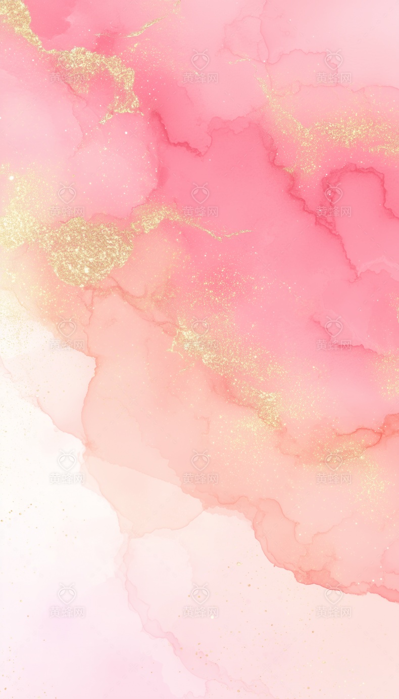 ai生成粉金色大理石纹理背景图片素材
