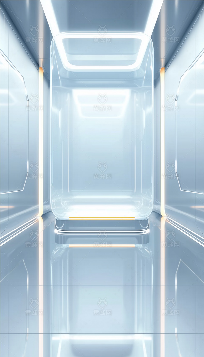 ai生成蓝色简约科技场景背景图片素材 - 素材 - 黄蜂网 - 原创可商用设计作品